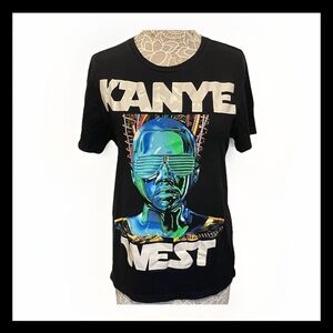 Bravado Black Short Sleeve Tee with Kanye West Graphic